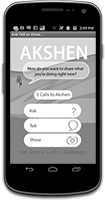 Screenshot link of the Akshen App on Android phone.